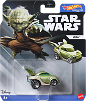 Star Wars - Yoda Hot Wheels Character Cars 1/64th Scale Die-Cast Vehicle