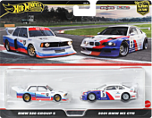 Hot Wheels - BMW 320 Group 5 & 2001 BMW M3 GTR Hot Wheels Premium Car Culture 1/64th Scale Die-Cast Vehicle Replica 2-Pack
