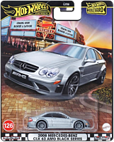 Hot Wheels - 2008 Mercedes-Benz CLK 63 AMG Black Series Hot Wheels Premium Boulevard Real Riders 1/64th Scale Die-Cast Vehicle Replica