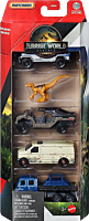 Jurassic World: Rebirth (2025) - Rapid Getaway Unit Matchbox 1/64th Scale Die-Cast Vehicle Replica 5-Pack
