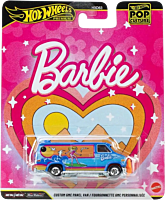 Barbie - Custom GMC Panel Van Hot Wheels Premium Pop Culture Real Riders 1/64th Scale Die-Cast Vehicle Replica