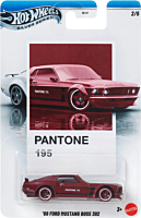 Hot Wheels - Pantone 195 69 Ford Mustang Boss 302 Hot Wheels Silver Series Pantone 1/64th Scale Die-Cast Vehicle Replica