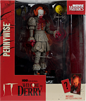 It: Welcome to Derry (2025) - Pennywise (Bloody) Movie Maniacs 6" Scale Posed Figure