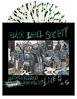 Black Label Society - Alcohol Fueled Brewtality Live!! + 5 2xLP Vinyl Record (2022 Record Store Day Exclusive Clear With Green & Black Splatter Coloured Vinyl)