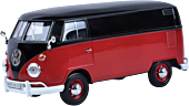 Timeless Legends - Volkswagen Type 2 Delivery Van (Red/Black) 1/24th Scale Die-Cast Vehicle Replica