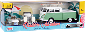 Roadside Adventures - Volkswagen Type 2 (T1) Double Cab Pickup 1/24th Scale Die-Cast Vehicle Replica