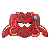 Mulan (1998) - 25th Anniversary  Mushu Glitter Cosplay 4” Faux Leather Zip-Around Wallet 