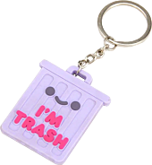 100% Soft - I'm Trash Double-Sided PVC Keychain