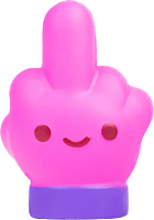 100% Soft - Up Yours Middle Finger Foam Stress Squishy