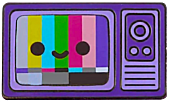 100% Soft - TV Color Bars Enamel Pin