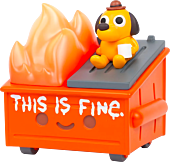 100% Soft - Lil’ Dumpster Fire / This Is Fine 3” Vinyl Figure