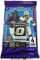 NFL Football - 2025 Panini Donruss Optic Football Trading Cards International Hobby Pack (4 Cards)