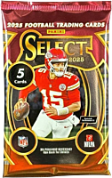 NFL Football - 2025 Panini Select Football Trading Cards Hobby Pack (5 Cards)
