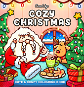 Cozy Christmas: Cute & Comfy Colouring Book by Coco Wyo Paperback Book