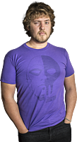 The Phantom - Face and Skull Purple Male T-Shirt