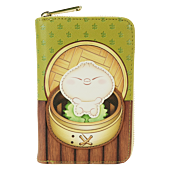 Bao - Bamboo Steamer Basket 4" Faux Leather Zip-Around Wallet