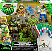 Teenage Mutant Ninja Turtles - Mutant Military Sewer Heroes with Turtle Trooper Parachute Retro Rotocast 4.5" Scale Action Figure 4-Pack
