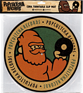 Popcultcha Records - Bigfoot Logo Cork Turntable Slip Mat