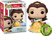 Disney: Princess - Belle Holiday Pop! Vinyl Figure in Acrylic Pop! Protector (Popcultcha Exclusive)