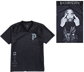 Tupac - Tupac x Primitive Icon Black Mesh Jersey