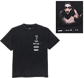 Tupac - Tupac x Primitive Stay Up Black Heavyweight T-Shirt