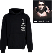 Tupac - Tupac x Primitive Stay Up Black Sweatshirt Hoodie