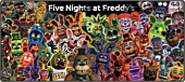 Five Nights at Freddy's - Characters XL Gaming Desk Mat