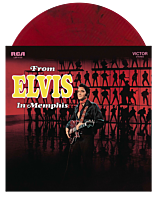 Elvis Presley - From Elvis in Memphis LP Vinyl Record (National Album Day 2025 Exclusive Red, Black & White Marble Vinyl)