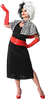 One Hundred and One Dalmatians (1961) - Cruella De Vil Disney Villains Deluxe Women's Adult Costume