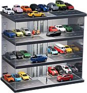 Miniature Scene - Elevator Parking Lot with Light and Dust Cover Version B 1/64th Miniature Diorama Scene