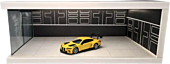 Miniature Scene - Snowboard with Light Box Single Parking Space (Black) 1/64th Miniature Diorama Scene