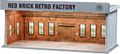 Miniature Scene - Red Brick Retro Factory 1/64th Miniature Diorama Scene