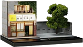 Miniature Scene - Japanese Tofu Shop Scene 1/64th Miniature Diorama Scene