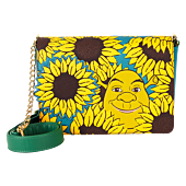Shrek - Shrek & Donkey Sunflower Field 6" Faux Leather Crossbody Bag