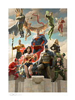 Justice League - The Justice League: Classic Variant Fine Art Print by Paolo Rivera