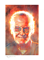 Stan Lee - Legends: Stan Lee Fine Art Print by Bill Sienkiewicz
