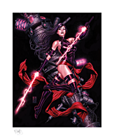 X-Men - Psylocke Fine Art Print by Mark Brooks