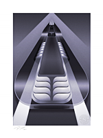 Batman - Batmobile: Batman: The Animated Series Fine Art Print by Fabled Creative