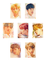 BTS - Love Yourself 12” x 16” Fine Art Print Set by Kildren (Set of 7)