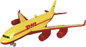 Dickie Toys - DHL Sky Flyer Plane Vehicle Replica