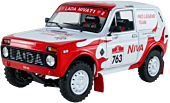 Solido Cars - Lada Niva White 763 M.Jacober/S.Miljic Dakar Classic (2022) 1/18th Scale Die-Cast Vehicle Replica