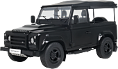 Solido Cars - Land Rover Defender 90 Short With Rear Cover Black (2016) 1/18th Scale Die-Cast Vehicle Replica