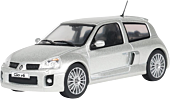 Solido Cars - Renault Clio V6 PH.2 Gris Titane 647 (2004) 1/43 Scale Die-Cast Vehicle Replica