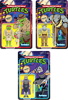 Teenage Mutant Ninja Turtles - Wave 8 Cartoon ReAction 3.75" Action Figure Bundle (Set of 3)