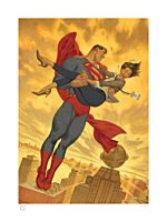 Superman - Superman & Lois Lane Fine Art Print by Julian Totino Tedesco