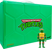 Teenage Mutant Ninja Turtles (1987) - ReAction Carry Case with Metallic Michelangelo ReAction 3.75” Action Figure (2021 SDCC Exclusive)