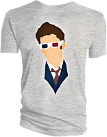 Doctor Who - David Tennant Vector Head Male T-Shirt