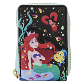 The Little Mermaid (1989) - 35th Anniversary Life is the Bubbles Glow in the Dark 4" Faux Leather Accordion Wallet