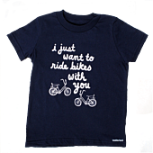 Toddland - Toddlerland I Just Want To Ride Bikes With You Kids T-Shirt