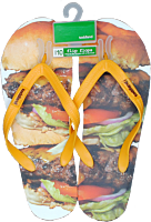Toddland - Big Burger Flip Flop Brown